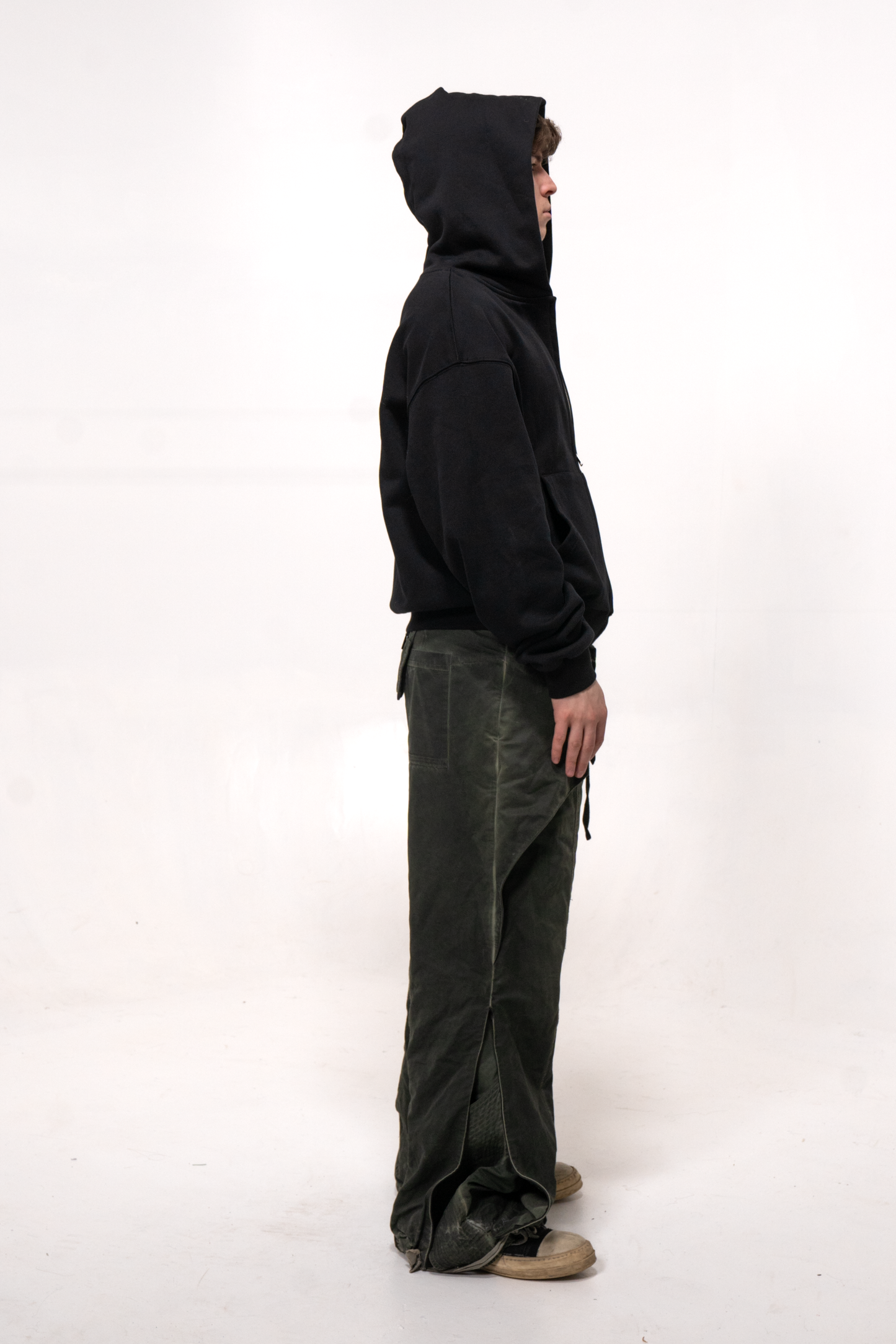 Black essentials Zip up Hoodie