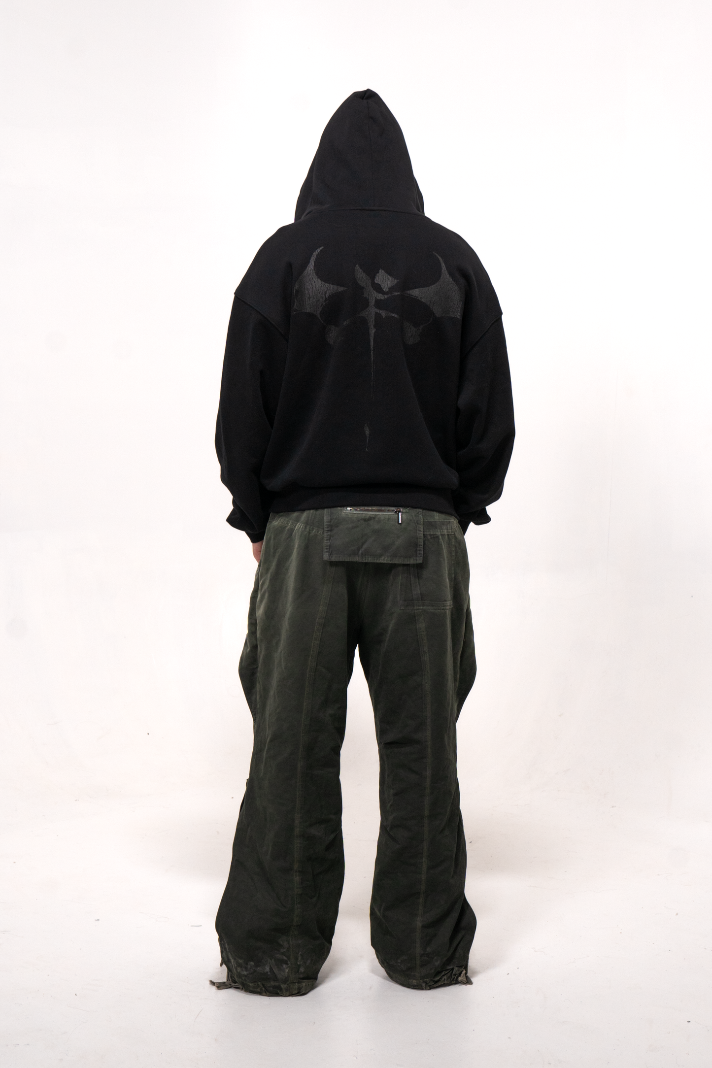 Black essentials Zip up Hoodie