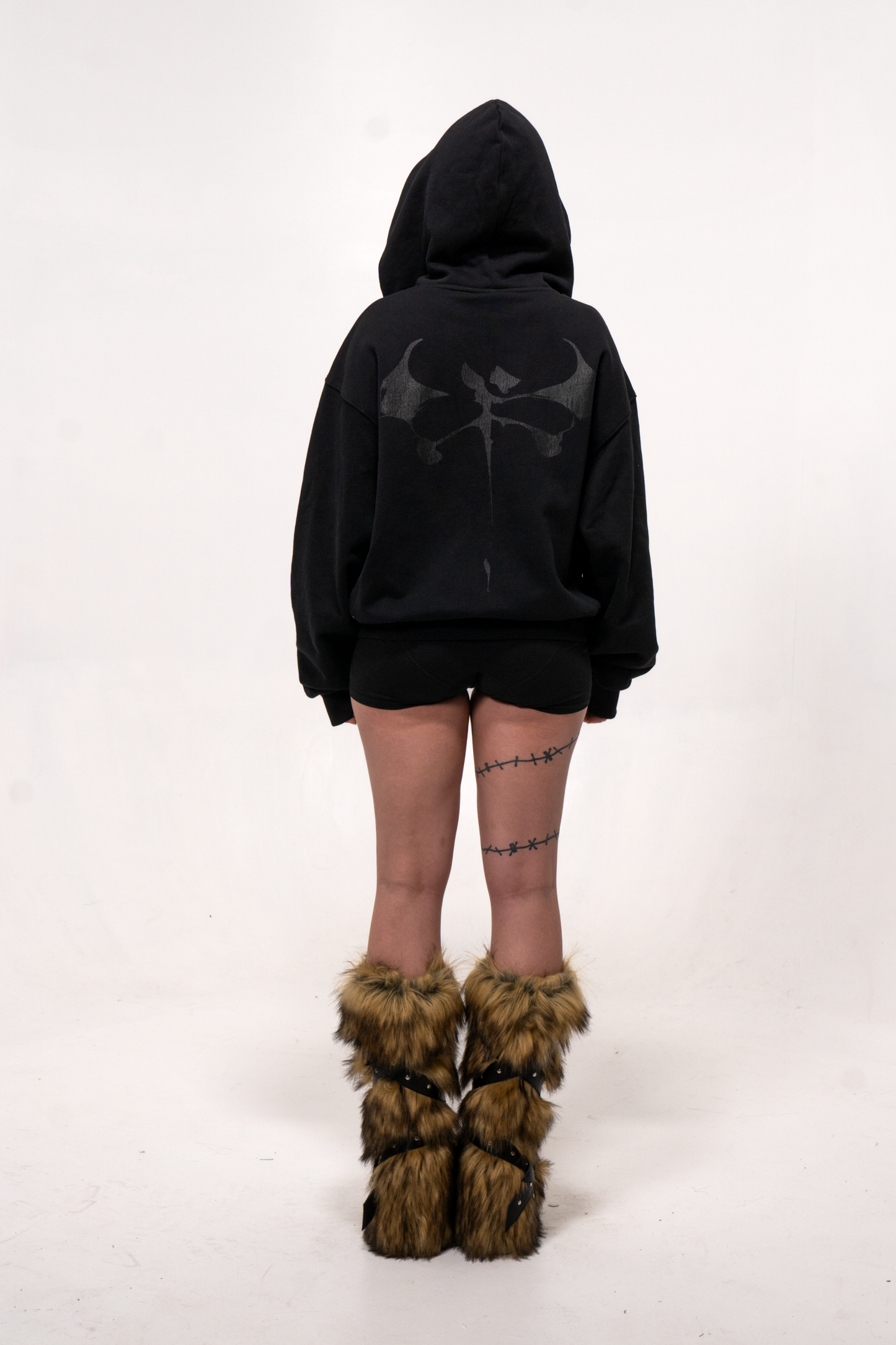 Black essentials Zip up Hoodie