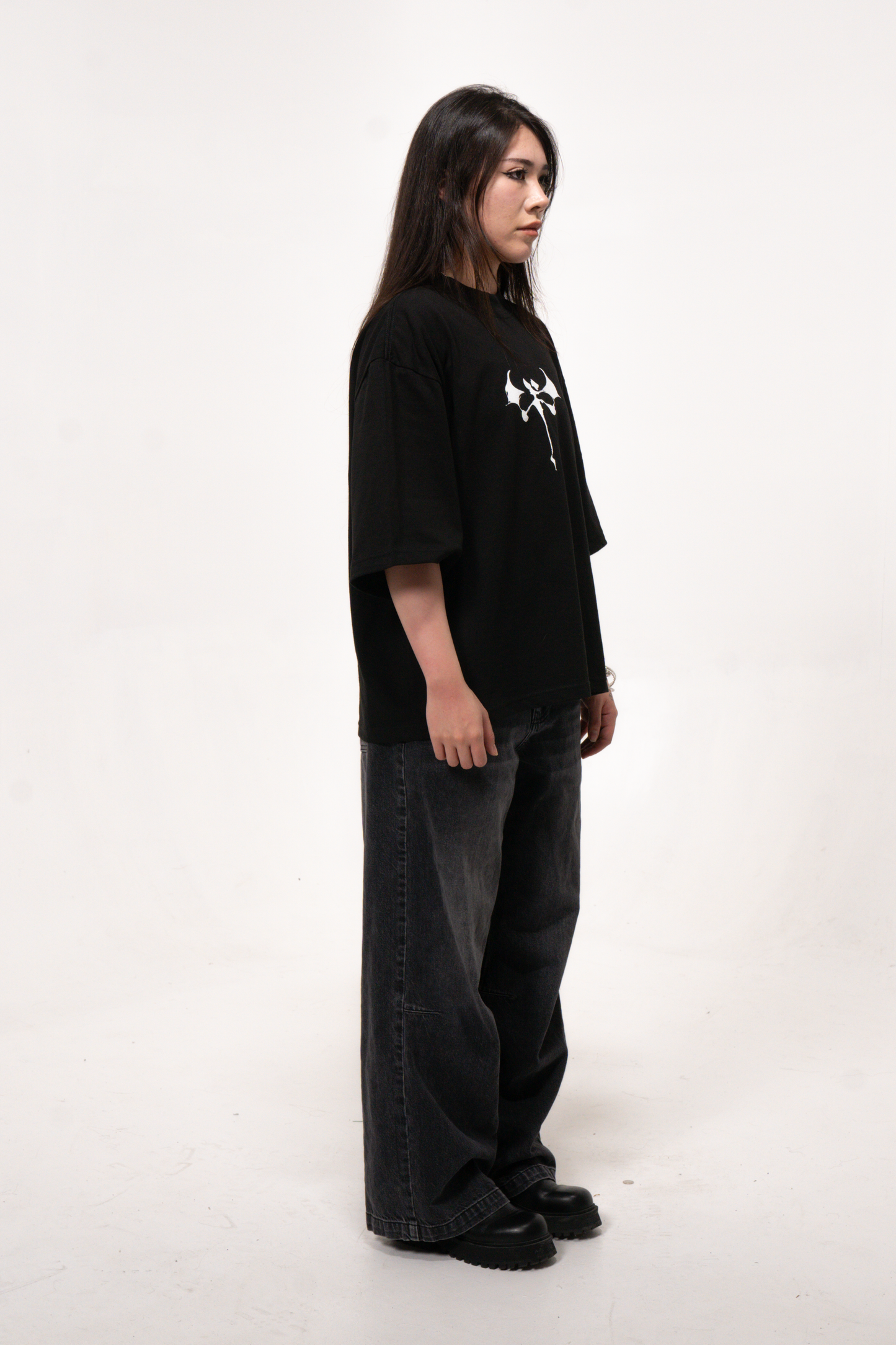 Cursed cross Logo T shirt