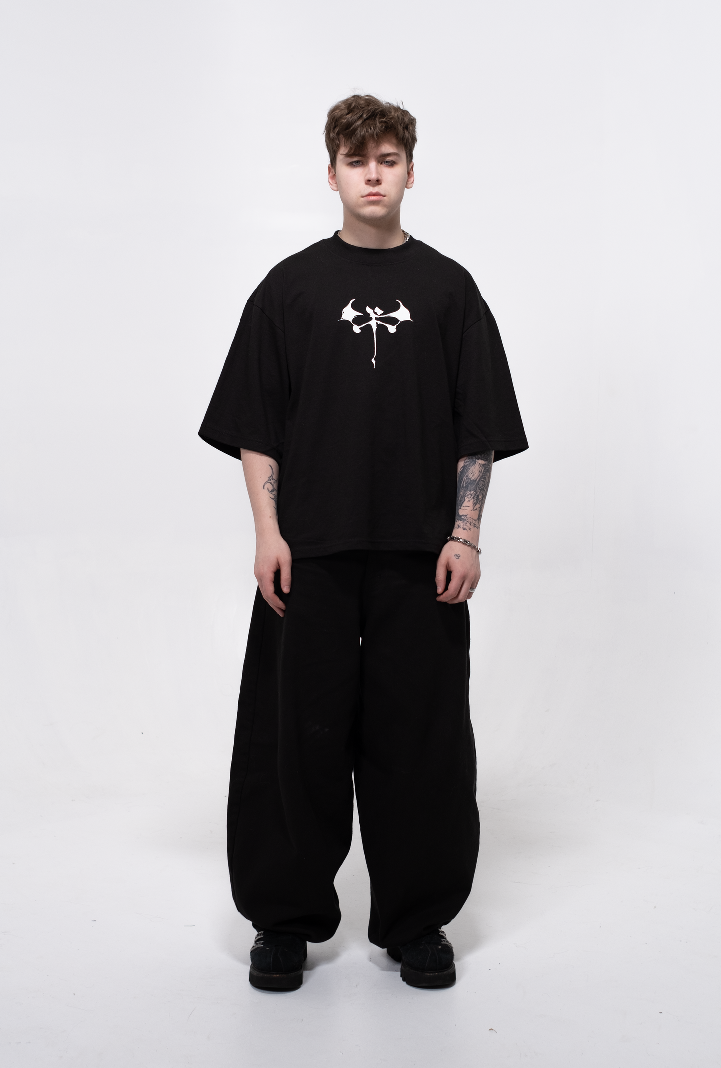 Cursed cross Logo T shirt